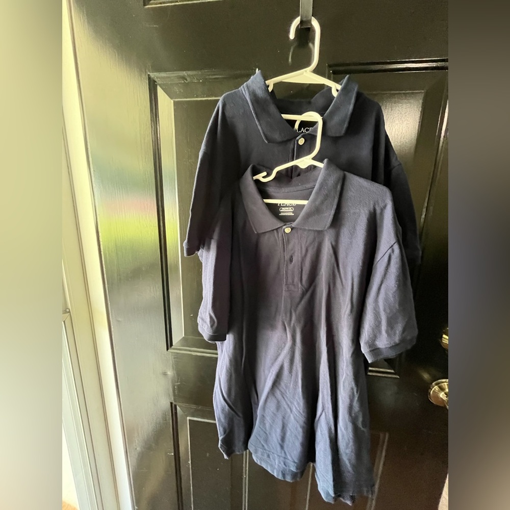 EUC Bundle: Children’s Place Uniform Pique Short-sleeved Navy Polos - Sz XXL/16